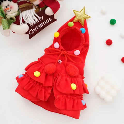 Casual Cute Cloth Christmas Christmas Tree Pet Clothing
