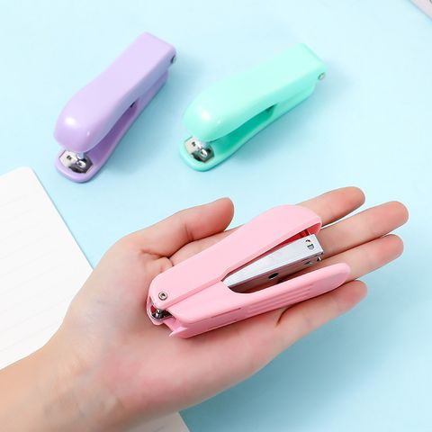 Solid Color Plastic Metal Graduation Christmas Valentine's Day New Year Cute Stapler