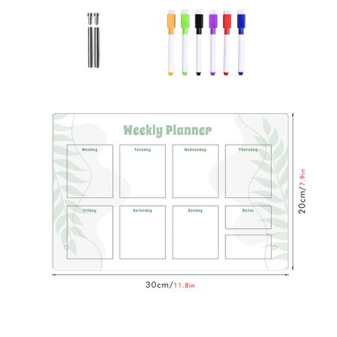 1 Piece Tropical Class Learning Arylic Cute Pastoral Handwriting Board