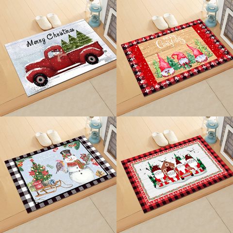 Vacation Cartoon Polyester Floor Mat