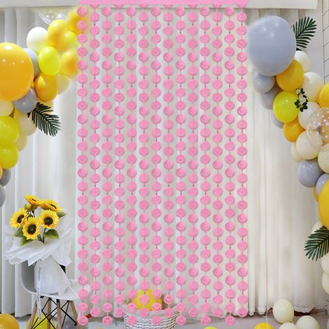 Christmas Valentine's Day New Year Basic Simple Style Smiley Face Pet Indoor Party Festival Door Curtain