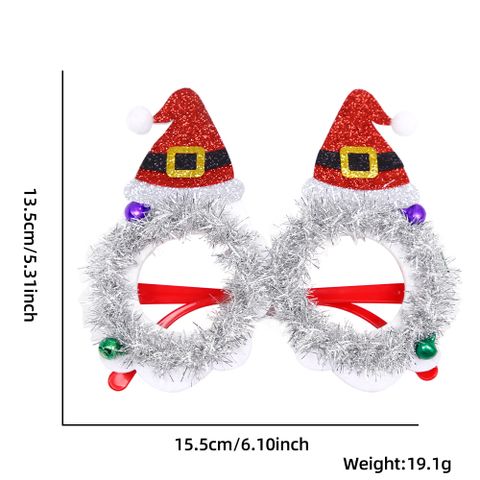 Christmas Cartoon Style Cute Christmas Hat Star Plastic Family Gathering Party Festival Photography Props