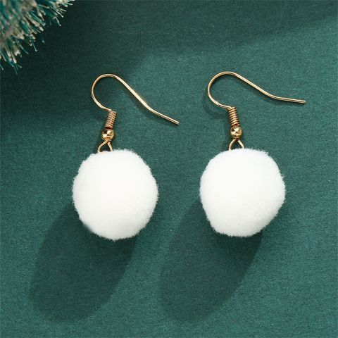 1 Pair Cute Hairball Knit Ear Hook