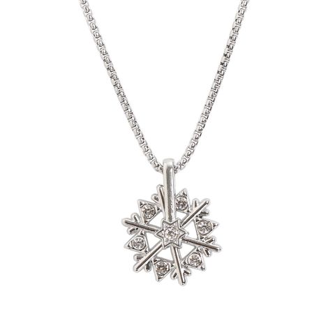 Streetwear Snowflake Alloy Titanium Steel Unisex Pendant Necklace