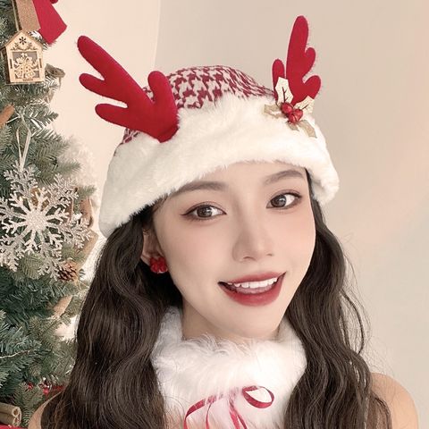 Christmas Cartoon Style Cute Antlers Nonwoven Party Festival Christmas Hat