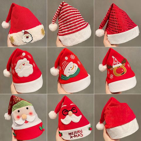 Christmas Cartoon Style Cute Santa Claus Cloth Family Gathering Party Festival Christmas Hat