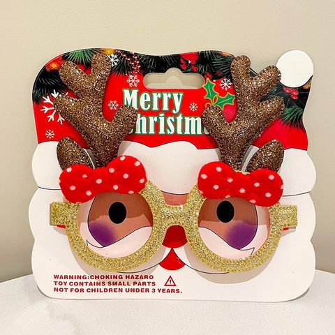 Christmas Cartoon Style Cute Christmas Christmas Tree Santa Claus Elk Plastic Party Carnival Costume Props