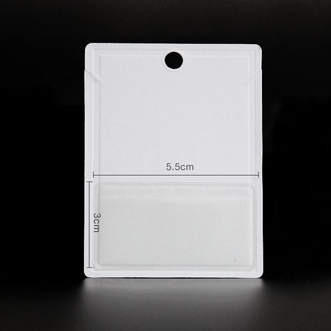 Self-adhesive Pe Plastic Bag Necklace Paper Card Carrier 4.3*3.7cm