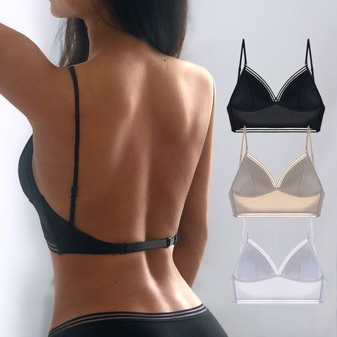 Solid Color Wireless Bra Sexy Push Up Comfort Breathable Bra