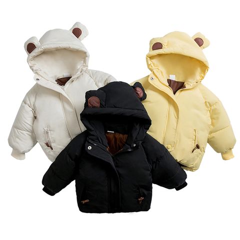 Cute Basic Simple Style Animal Solid Color Pocket Polyester Boys Outerwear
