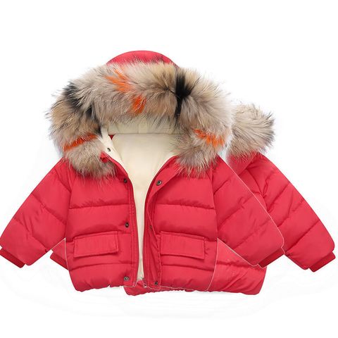 Casual Basic Simple Style Solid Color Polyester Girls Outerwear
