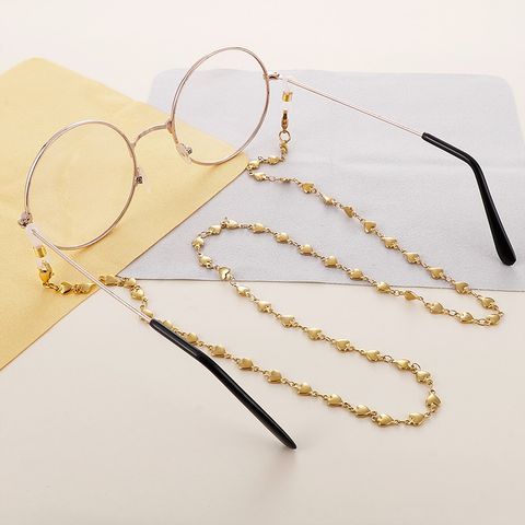 Elegant Solid Color Titanium Steel Women's Glasses Chain