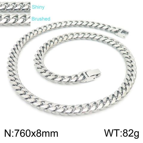 Titanium Steel 18K Gold Plated Classic Style Chain Solid Color Bracelets Necklace