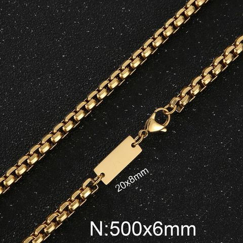 Stainless Steel 18K Gold Plated Simple Style Plating Geometric Bracelets Necklace