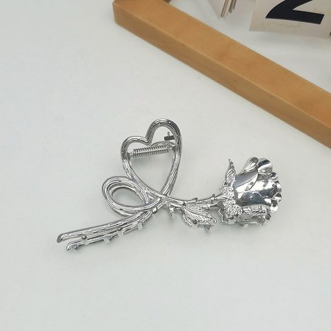 Retro Flower Alloy Plating Hair Claws