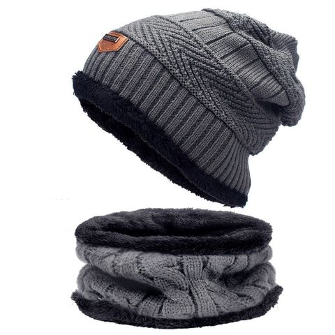 Unisex Basic Simple Style Twist Eaveless Wool Cap