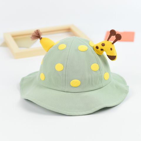 Children Unisex Streetwear Cartoon Printing Jacquard Bucket Hat