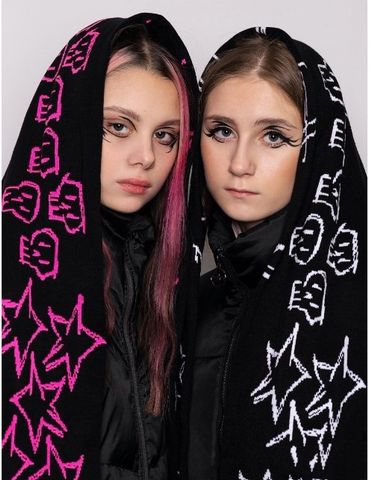 Women's Punk Streetwear Geometric Cotton Polyester Scarf