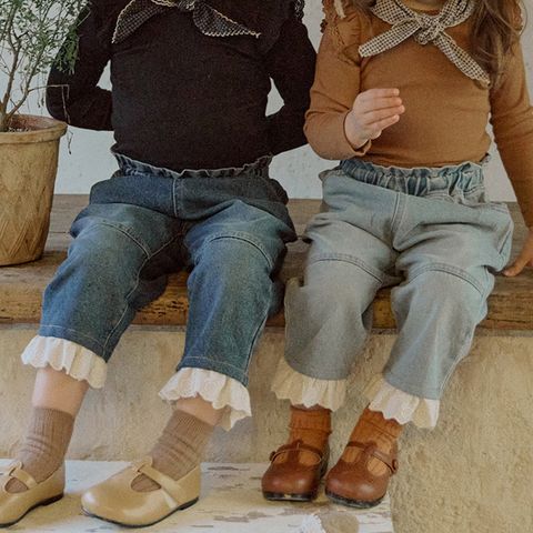 Retro Classic Style Solid Color Cotton Pants & Leggings