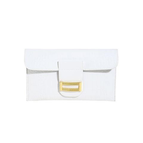 Women's All Seasons Pu Leather Solid Color Sexy Square Magnetic Buckle Clutch Bag