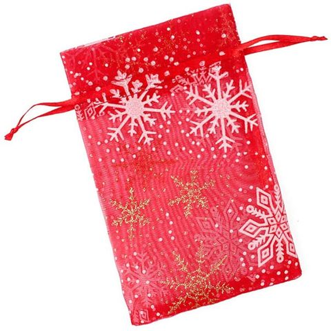 Simple Style Snowflake Cloth Holiday Daily Gift Wrapping Supplies