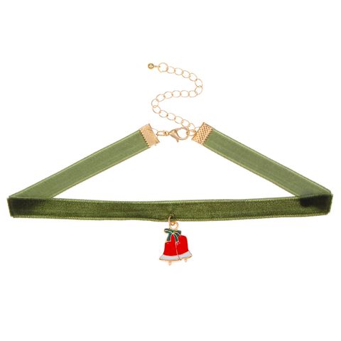 Vintage Style Christmas Tree Alloy Flannel Wholesale Pendant Necklace