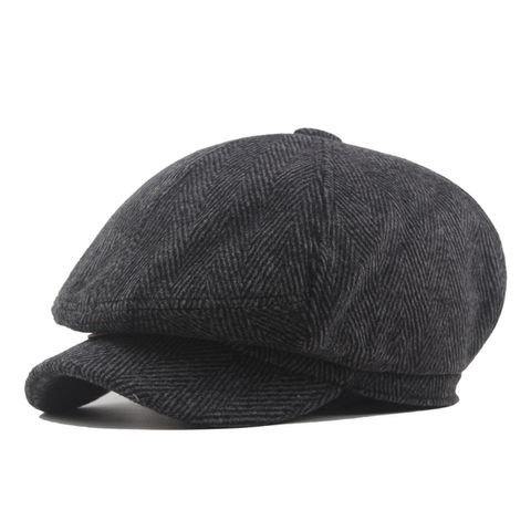 Men's Vintage Style British Style Argyle Curved Eaves Beret Hat
