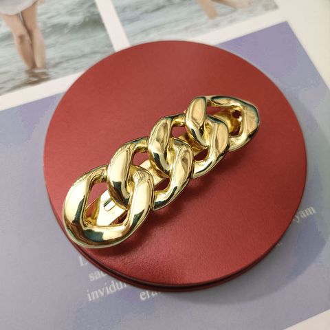 Vintage Style Solid Color Alloy Plating Hair Clip