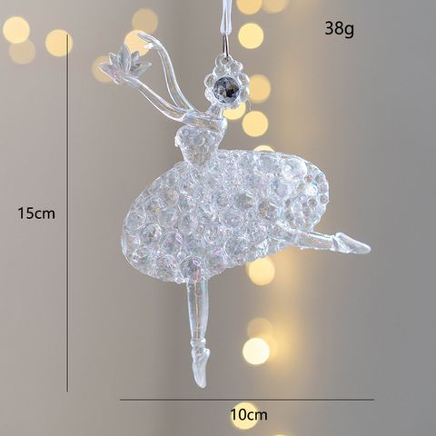 Christmas Retro Butterfly Bell Arylic Indoor Festival Hanging Ornaments