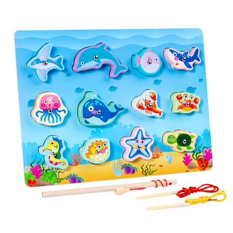 Puzzles Toddler(3-6years) Fish Wood Toys
