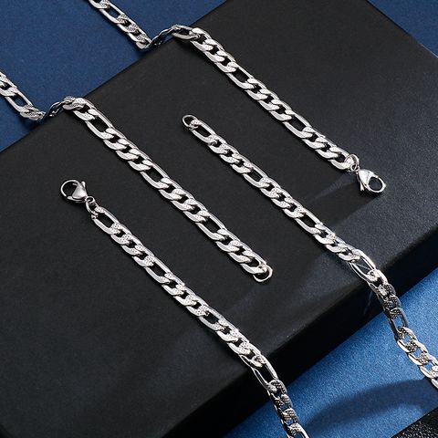 Hip Hop Einfacher Stil Geometrisch Titan Stahl Polieren Männer Halskette