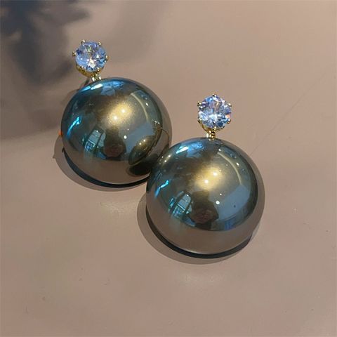 1 Pair Simple Style Solid Color Imitation Pearl Ear Studs