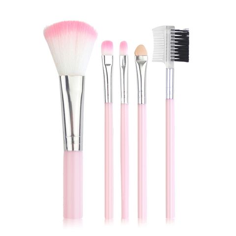 Lady Artificial Fiber Plastic Handgrip Makeup Brushes 1 Piece 1 Set