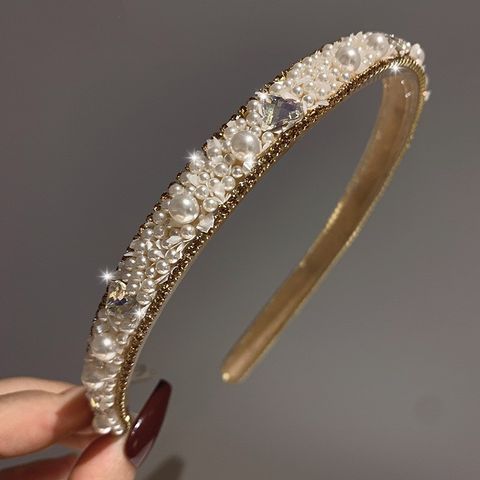 Vintage Style Solid Color Arylic Hair Band