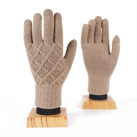 Unisex Vintage Style Stripe Solid Color Gloves 1 Pair