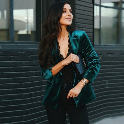 Women's Blazer Long Sleeve Blazers Contrast Binding Simple Style Solid Color