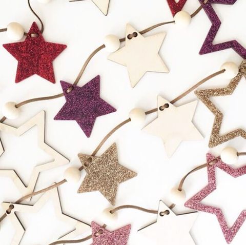 Casual Vacation Star Arylic Wooden · Pendant Door Curtain Artificial Decorations