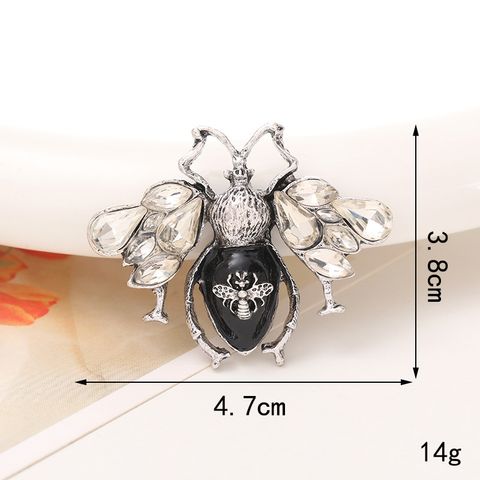 Simple Style Bee Alloy Inlay Rhinestones Jewelry Accessories