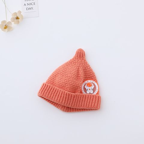 Children Unisex Cartoon Style Cute Sweet Bear Embroidery Jacquard Wool Cap