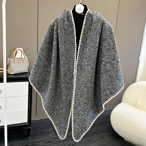 Unisex Simple Style Classic Style Solid Color Polyester Shawl