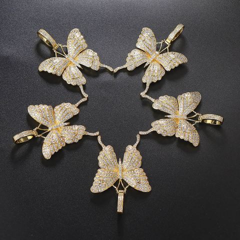 Vintage Style Butterfly Copper Plating Charms
