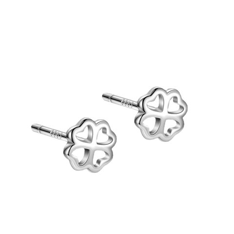 1 Pair Simple Style Doll Constellation Crown Plating Inlay Sterling Silver Zircon Ear Studs