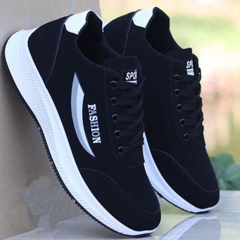 Men's Sports Solid Color Round Toe Flats Sports Shoes
