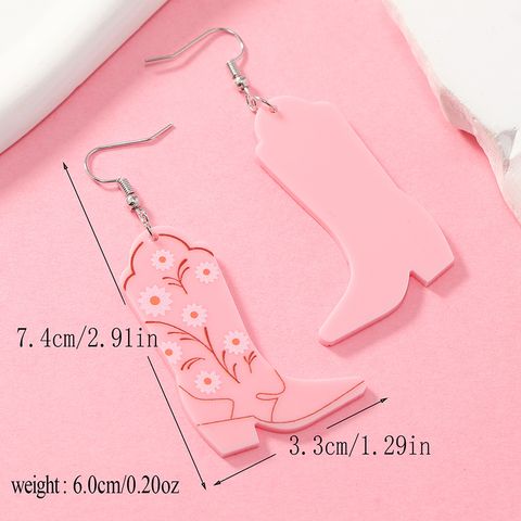 1 Pair Casual Elegant Vacation Letter Cake Arylic Drop Earrings