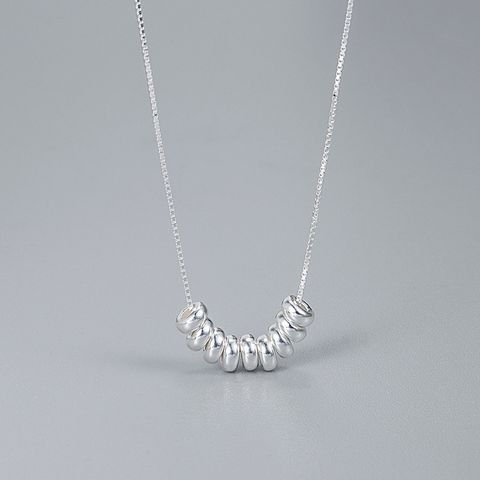 Ig Style Geometric Sterling Silver Plating Necklace