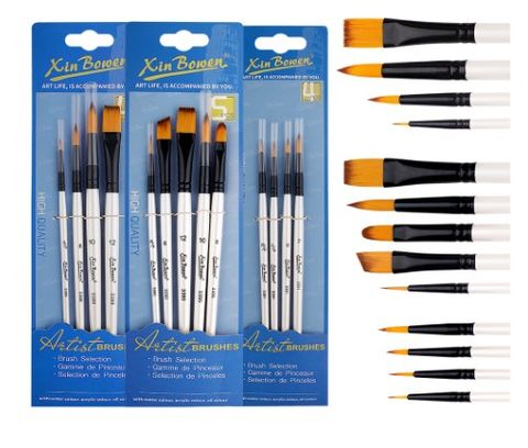 1 Set Solid Color Learning Wood Preppy Style Brush