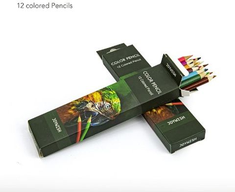 Cross-border Stationery Color Lead Pencil Wholesale Crayon Student Colored Pencil Set Painting Prize Paper Box