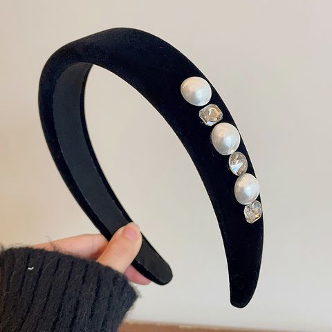 Vintage Style Solid Color Velvet Hair Band