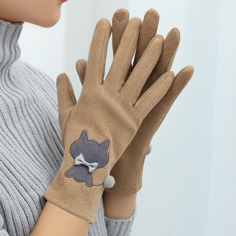Women's Cute Sweet Cat Gloves 1 Pair