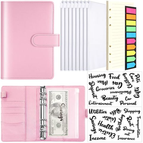 Creative Loose-leaf Macaron Handbook Cash Budget Colorful Sticker Set